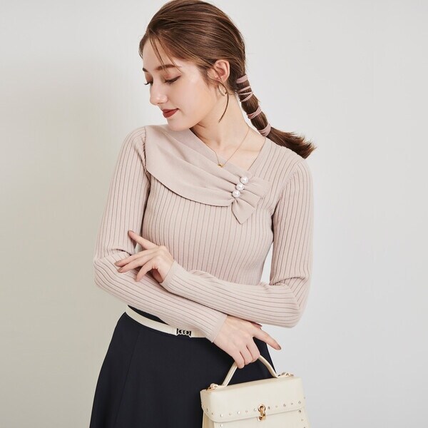 レッセパッセ（LAISSE PASSE）/バックルデザインバイカラーフレアー