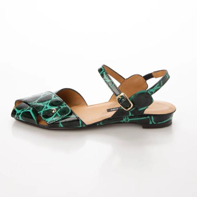 ワークス（works）/RABOKIGOSHIworks【プラット製法】クロコ柄ストラップサンダル ワークス（works）/RABOKIGOSHIworks【プラット製法】クロコ柄