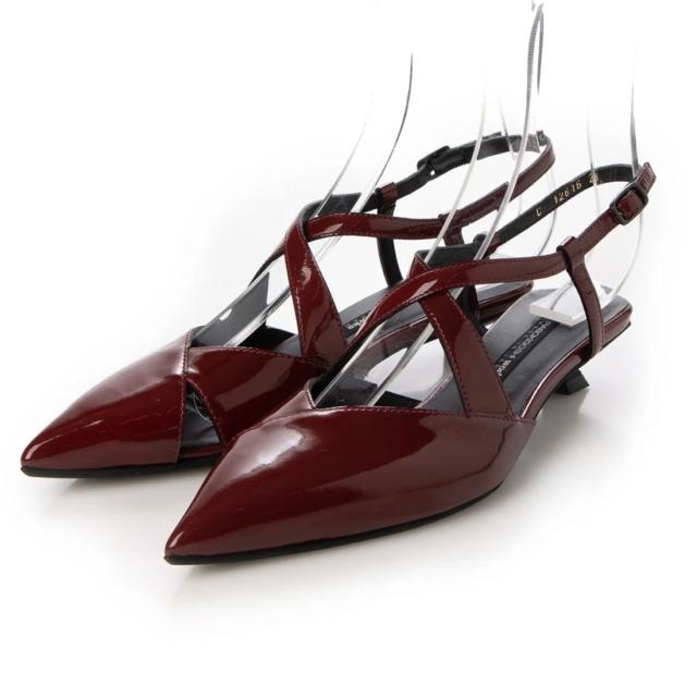 ワークス（works）/RABOKIGOSHI works 【ネット限定カラー】本革クロスストラップパンプス