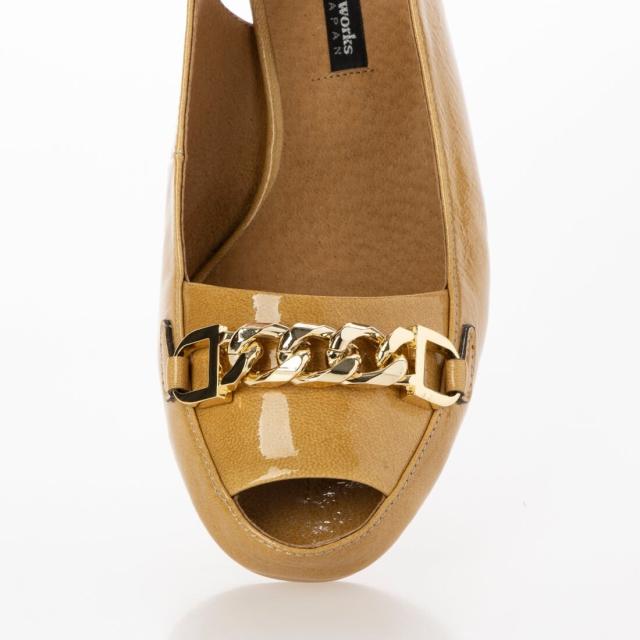 ワークス（works）/24春夏新作5cm本革オープントウバックストラップ