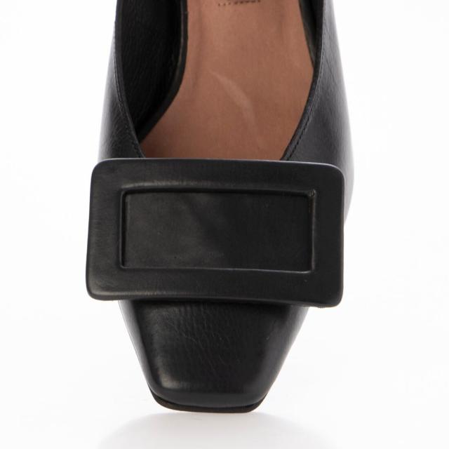 ワークス（works）/24秋冬新作4cm本革スクエアトウバックルパンプス