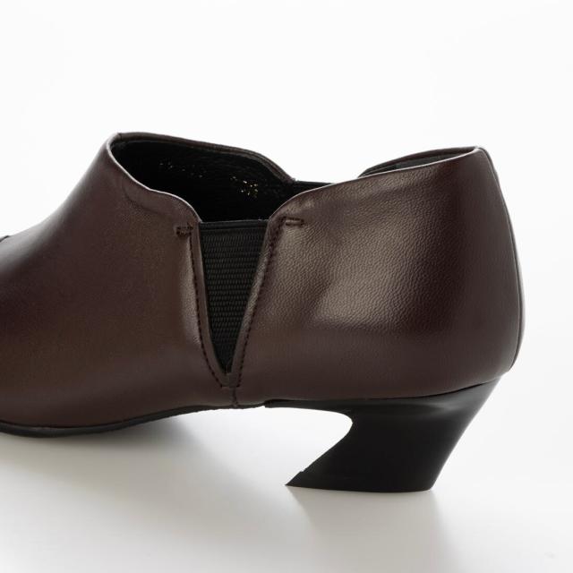 ワークス（works）/25秋冬新作4cmスクエアトウ本革サイドゴアブーティ