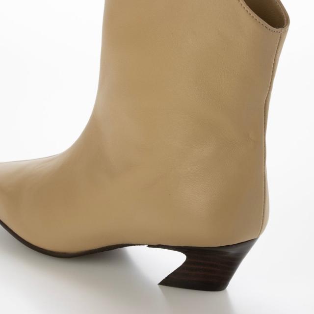 ワークス（works）/25秋冬新作4cmスクエアトウ本革ルーズフィットブーツ