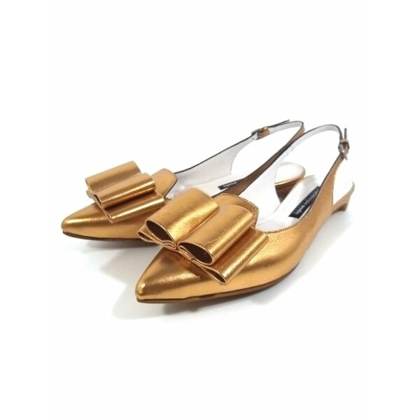 ワークス（works）/WORKS：メタリックボロネーゼリボンパンプス(品番:9133−12306)の通販は 8,118円