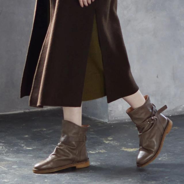 サヤ（SAYA）/ソフトレザーエンジニアブーツの通販は