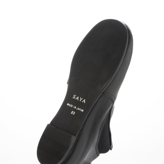 サヤ（SAYA）/24秋冬新作クレープ本革プラット製法サイドゴアブーツ
