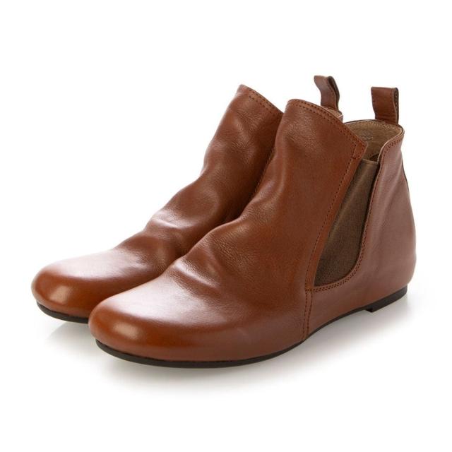 サヤ（SAYA）/24秋冬新作クレープ本革プラット製法サイドゴアブーツ