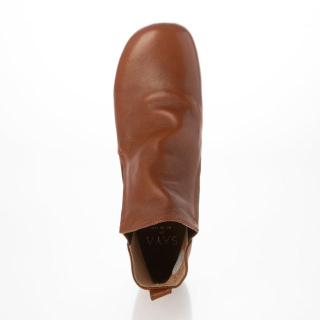 サヤ（SAYA）/24秋冬新作クレープ本革プラット製法サイドゴアブーツ