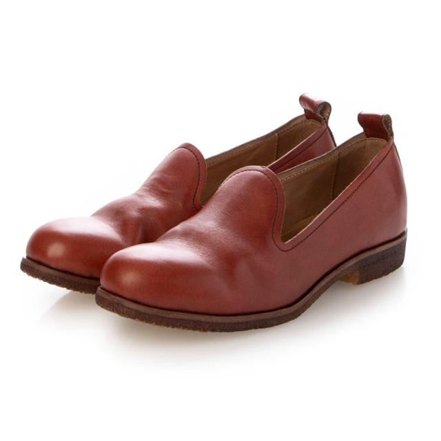 サヤ（SAYA）/24秋冬新作クレープ本革ラウンドトウボロネーゼ製法スリッポンシューズ サヤ（SAYA）/24秋冬新作クレープ本革ラウンドトウボロネーゼ製法