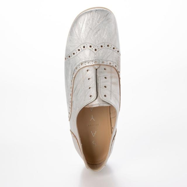 サヤ（SAYA）/25春夏新作3cmスリップオンオックスフォードシューズ