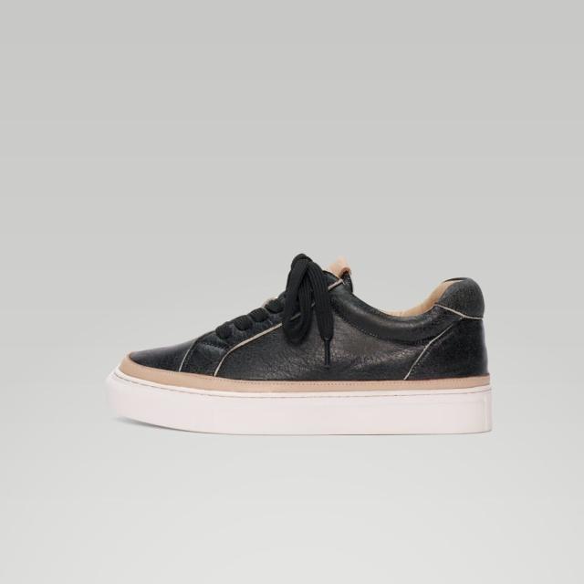 サヤ（SAYA）/25秋冬新作3cm本革インヒールレースアップスニーカー