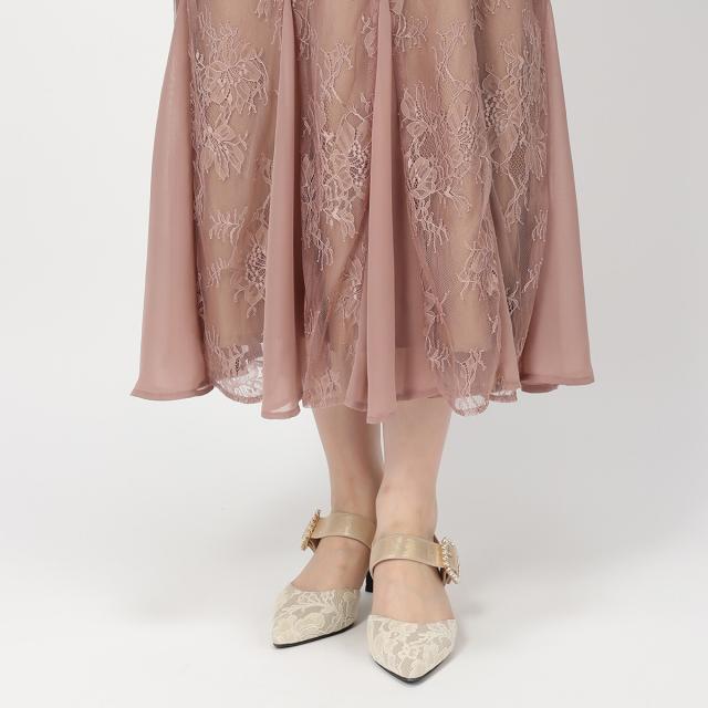 ミッシュマッシュ（MISCH MASCH）/レースギャザーディテールワンピース