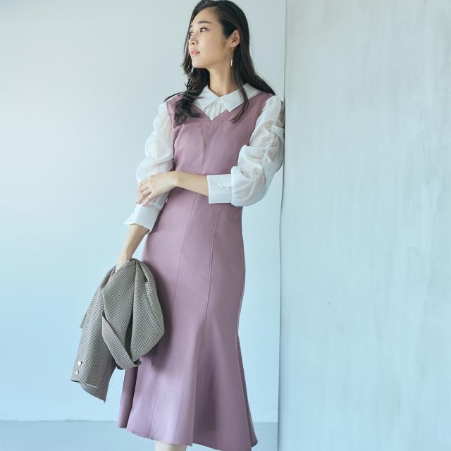 ミッシュマッシュ（MISCH MASCH）/ウールライクマーメイドジャンスカ