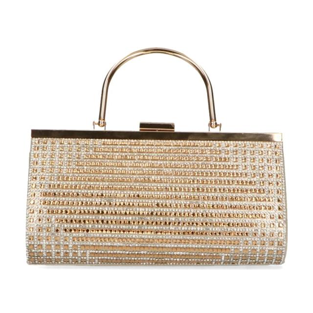 ミッシュマッシュ（MISCH MASCH）/ラインストーンメタルハンドルバッグ/MOB009
