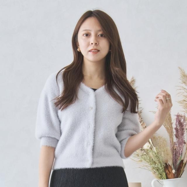 ミッシュマッシュ（MISCH MASCH）/【24秋冬新作】シャギー5分袖