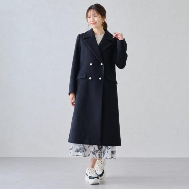 ミッシュマッシュ（MISCH MASCH）/コーデに上品さをプラス。パールボタンチェスターコート/MM448604