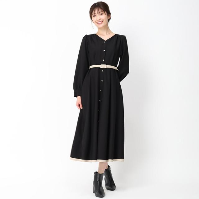 ミッシュマッシュ（MISCH MASCH）/【秋冬新作】配色長袖シャツワンピース/MM447423