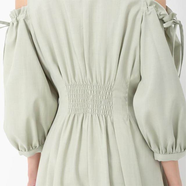 ミッシュマッシュ（MISCH MASCH）/25春夏新作 肩開きシャツワンピース