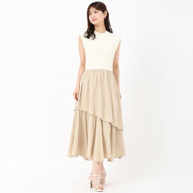 ミッシュマッシュ（MISCH MASCH）/25春夏新作 ドッキングニットワンピース