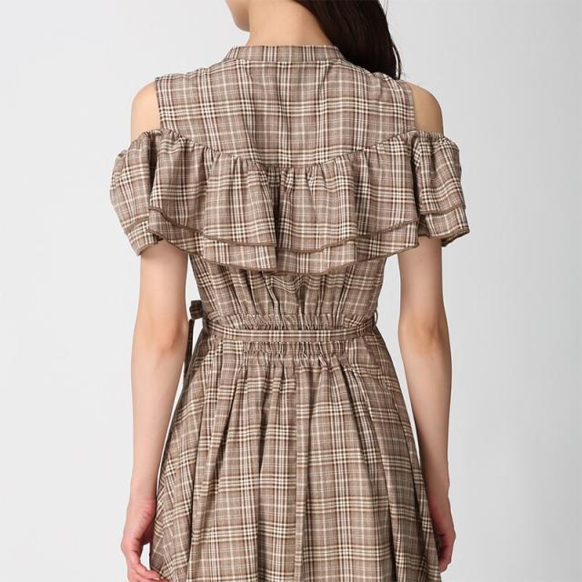 ミッシュマッシュ（MISCH MASCH）/2025秋冬新作 チェック柄肩開き