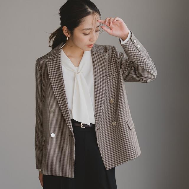 ミッシュマッシュ（MISCH MASCH）/クラシカルで上品、きちんと感を叶える 2025秋冬新作 ダブルテーラードジャケット ミッシュマッシュ（MISCH MASCH）/クラシカルで上品、きちんと感を