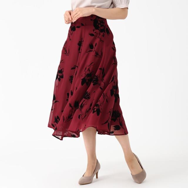 ミッシュマッシュ（MISCH MASCH）/華やかフロッキーフラワー柄で歩く