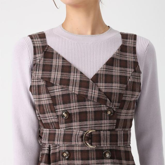 ミッシュマッシュ（MISCH MASCH）/2025秋冬新作 チェックトレンチ