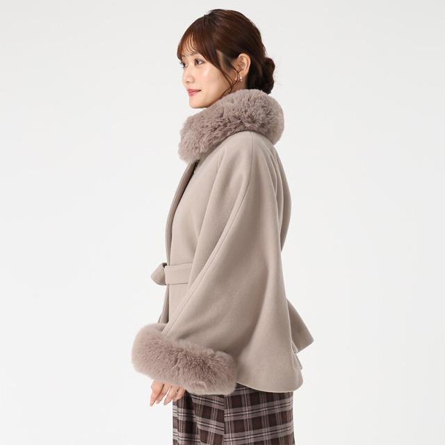 ミッシュマッシュ（MISCH MASCH）/2025秋冬新作 ブローチ付きポンチョ