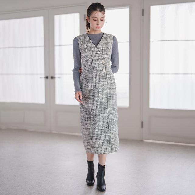 ミッシュマッシュ（MISCH MASCH）/2025秋冬新作 ツイードラップジャンスカ