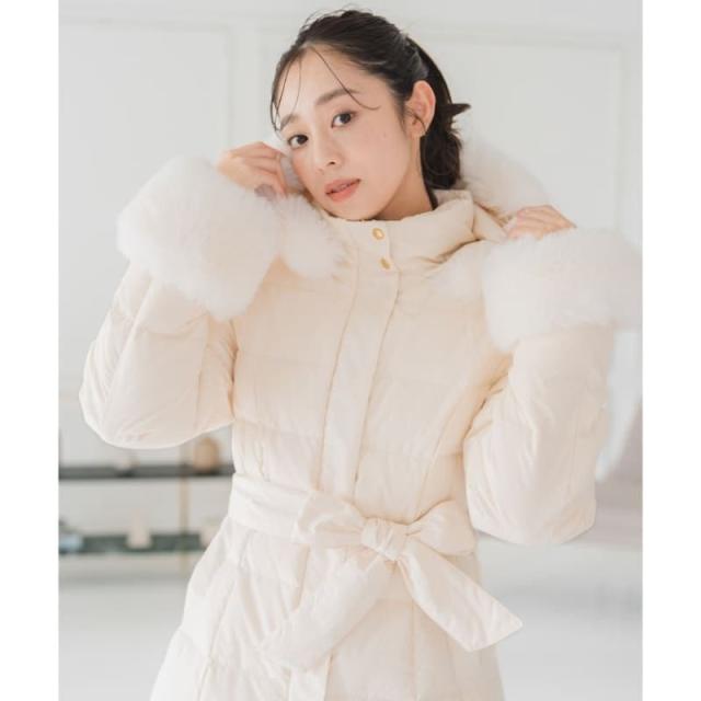 【NEW】ミッシュマッシュ（MISCH MASCH）/2025秋冬新作 スタンドネックフードロングダウン