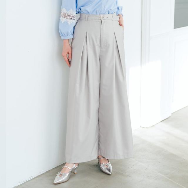 ミッシュマッシュ（MISCH MASCH）/2026春夏新作 ベルト付きタックワイドパンツ