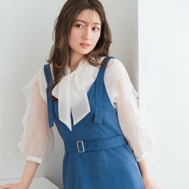 ミッシュマッシュ（MISCH MASCH）/2026春夏新作 Vネックマーメイドジャンスカ