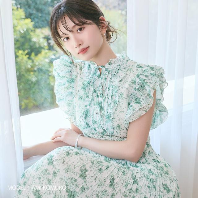 ミッシュマッシュ(MISCH MASCH)/【手洗い可】1枚で主役級の華やかフリルワンピ。2026春夏新作 ピコフリルプリーツワンピース