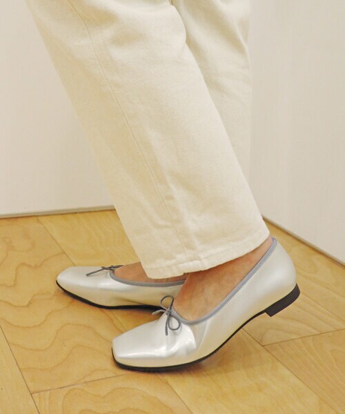 モードカオリ（MODE KAORI）/スクエアトゥ エナメルレインシューズ