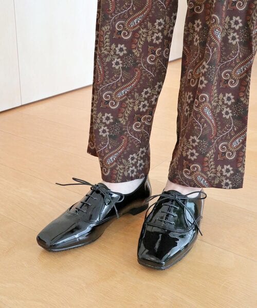 モードカオリ（MODE KAORI）/スクエアトゥ レインシューズ(レースアップシューズ)