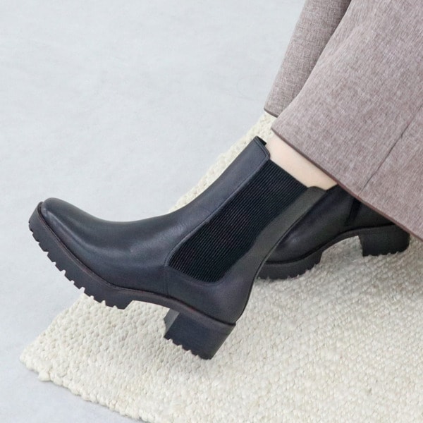 モードカオリ/トラックソールチェルシーブーツ/21461