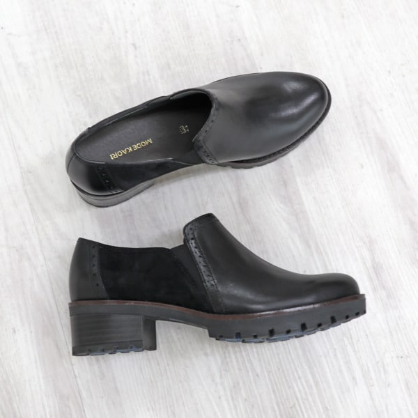 モードカオリ/トラックソールコンビスリッポン/21471の通販は