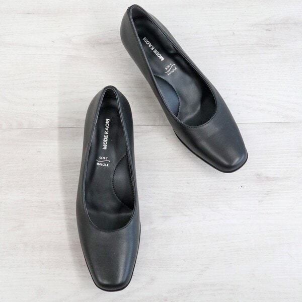 モードカオリ（MODE KAORI）/撥水ブラックパンプス/6718