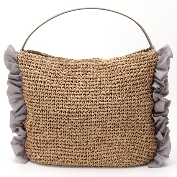 カシュカシュ（cache cache）/カシュカシュ cachecache / サイドフリルワンンハンドルトート カゴバッグ