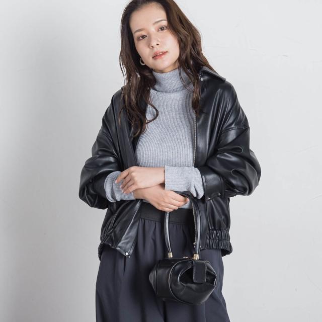 ビッキー（VICKY）/合皮ステンカラーブルゾン≪手洗い可能≫の通販は 6,089円