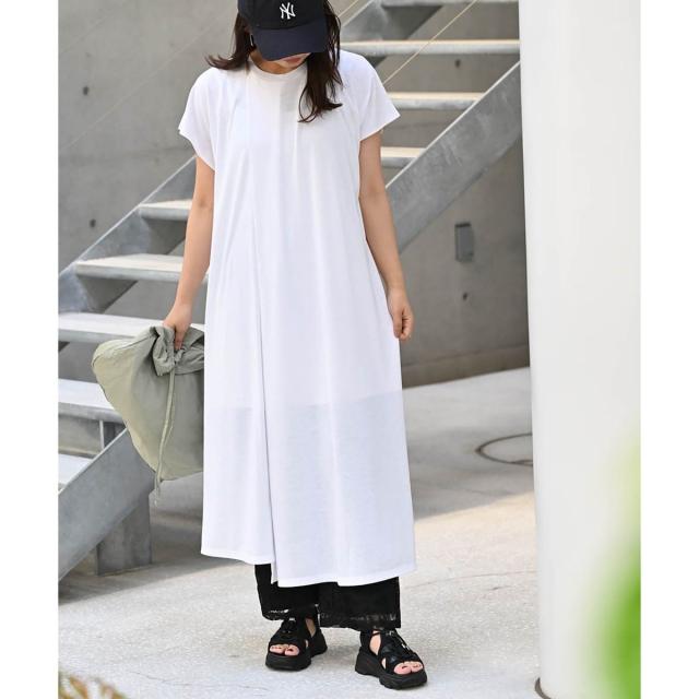 エニムバイビッキー（ENIM BY VICKY）/【ENIM BY VICKY】【UVカット】ハイゲージカットチュニックワンピース《手洗い可能》