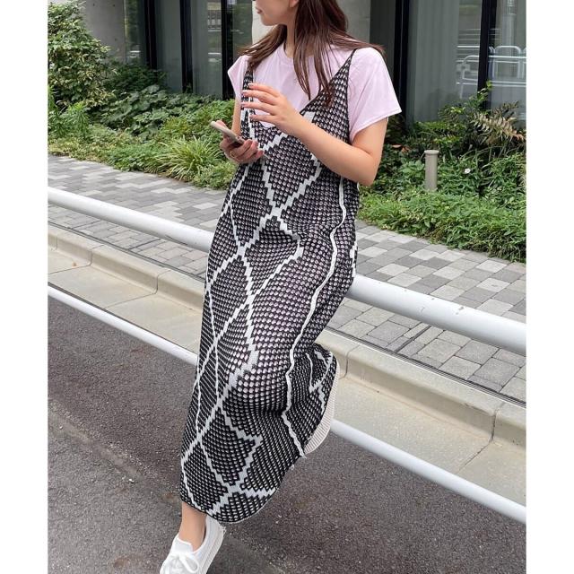 エニムバイビッキー（ENIM BY VICKY）/【ENIM BY VICKY】【UVカット】ハイゲージカットチュニックワンピース《手洗い可能》