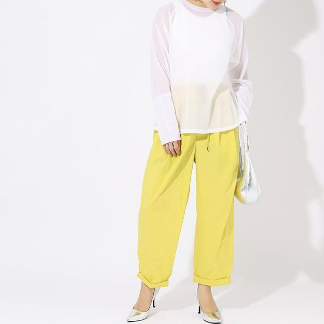 エニムバイビッキー（ENIM BY VICKY）/【ENIM BY VICKY】シアーラグランロンT《手洗い可能》