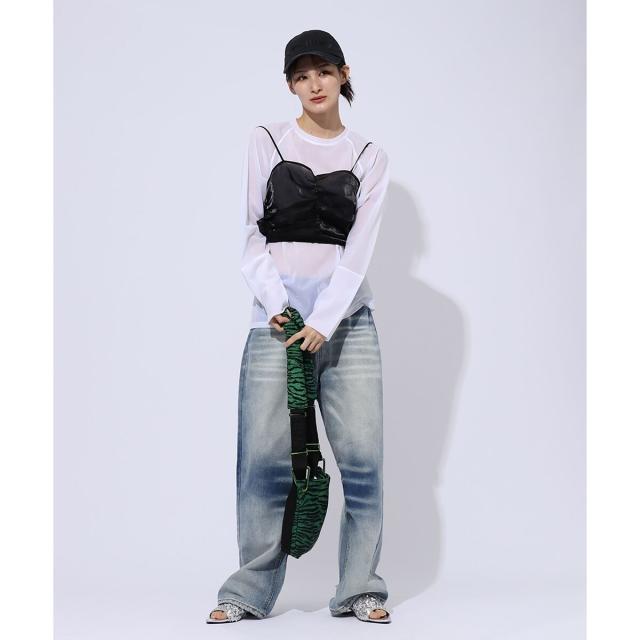 エニムバイビッキー（ENIM BY VICKY）/【ENIM BY VICKY】シアーラグランロンT《手洗い可能》