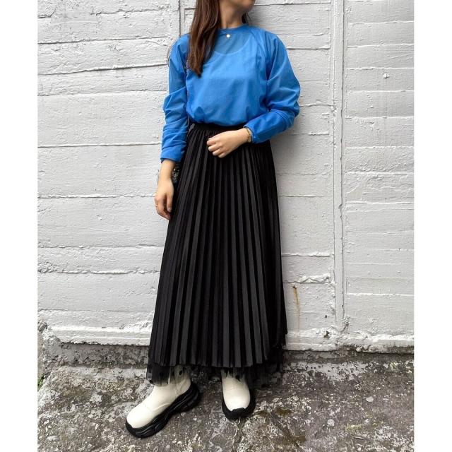 エニムバイビッキー（ENIM BY VICKY）/【ENIM BY VICKY】シアーラグランロンT《手洗い可能》