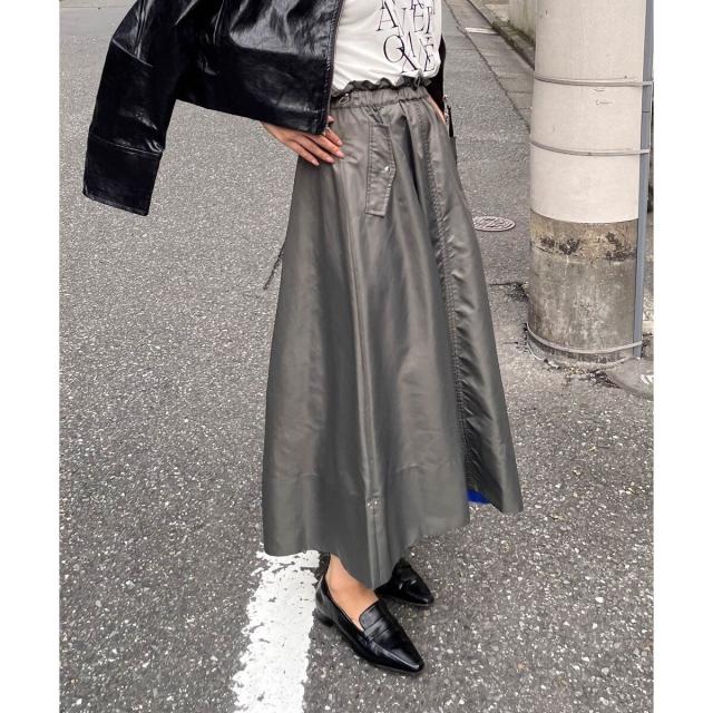 エニムバイビッキー（ENIM BY VICKY）/【ENIM BY VICKY】ナイロンドロストワークスカート《手洗い可能》