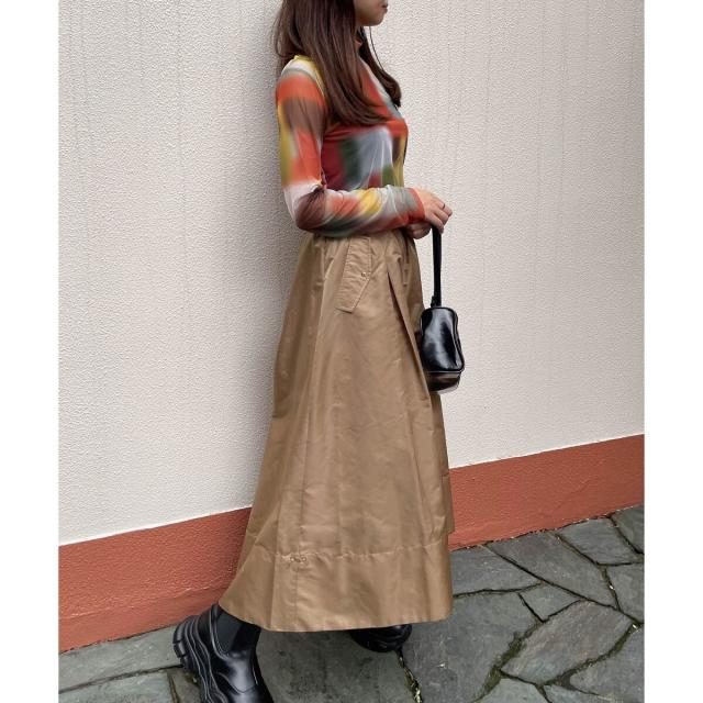 エニムバイビッキー（ENIM BY VICKY）/【ENIM BY VICKY】ナイロンドロストワークスカート《手洗い可能》