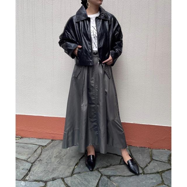 エニムバイビッキー（ENIM BY VICKY）/【ENIM BY VICKY】ナイロンドロストワークスカート《手洗い可能》