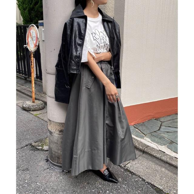 エニムバイビッキー（ENIM BY VICKY）/【ENIM BY VICKY】ナイロンドロストワークスカート《手洗い可能》