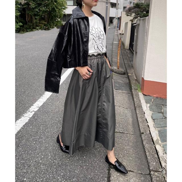 エニムバイビッキー（ENIM BY VICKY）/【ENIM BY VICKY】ナイロンドロストワークスカート《手洗い可能》